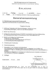 Einladung