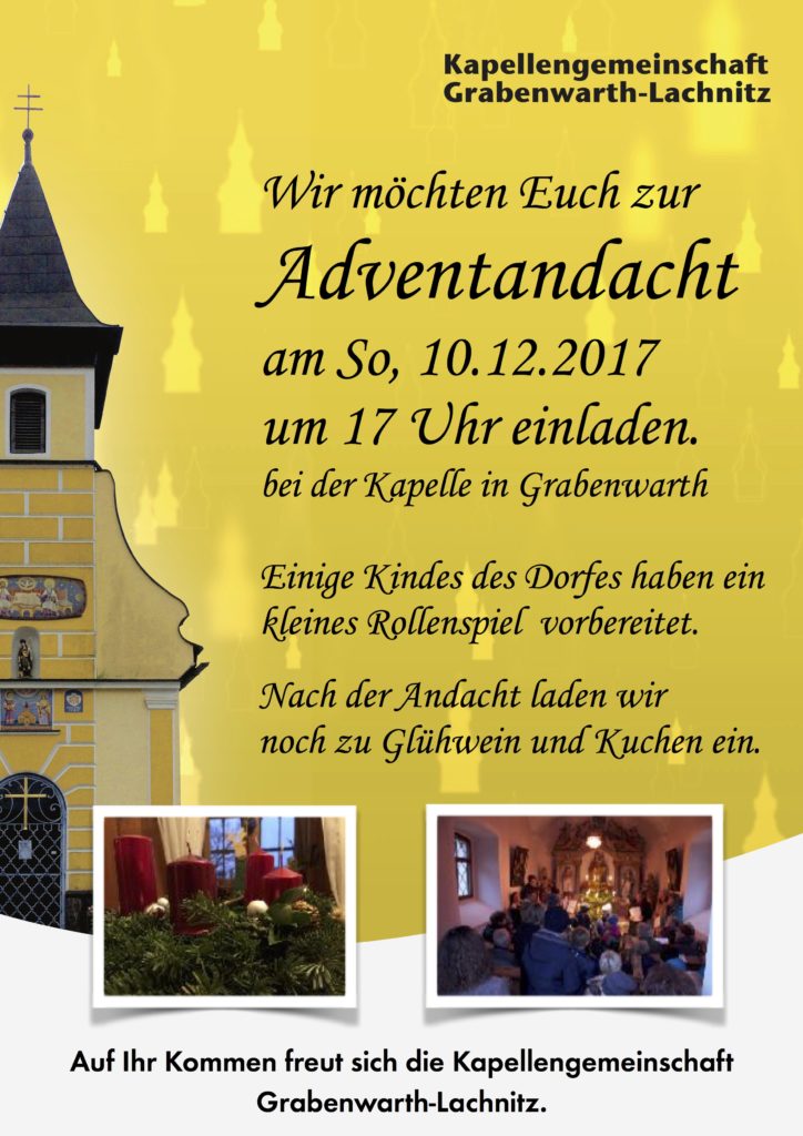 Adventfeier Einladung